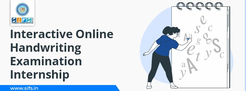 Interactive Online Handwriting Examination Internship