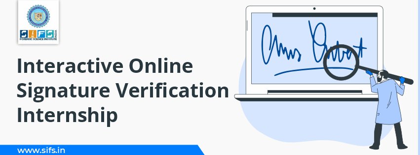 Interactive Online Signature Verification Internship