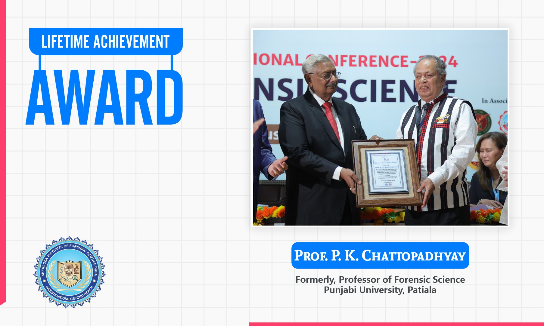 Prof. P. K. Chattopadhyay : Lifetime Achievement Award 2024