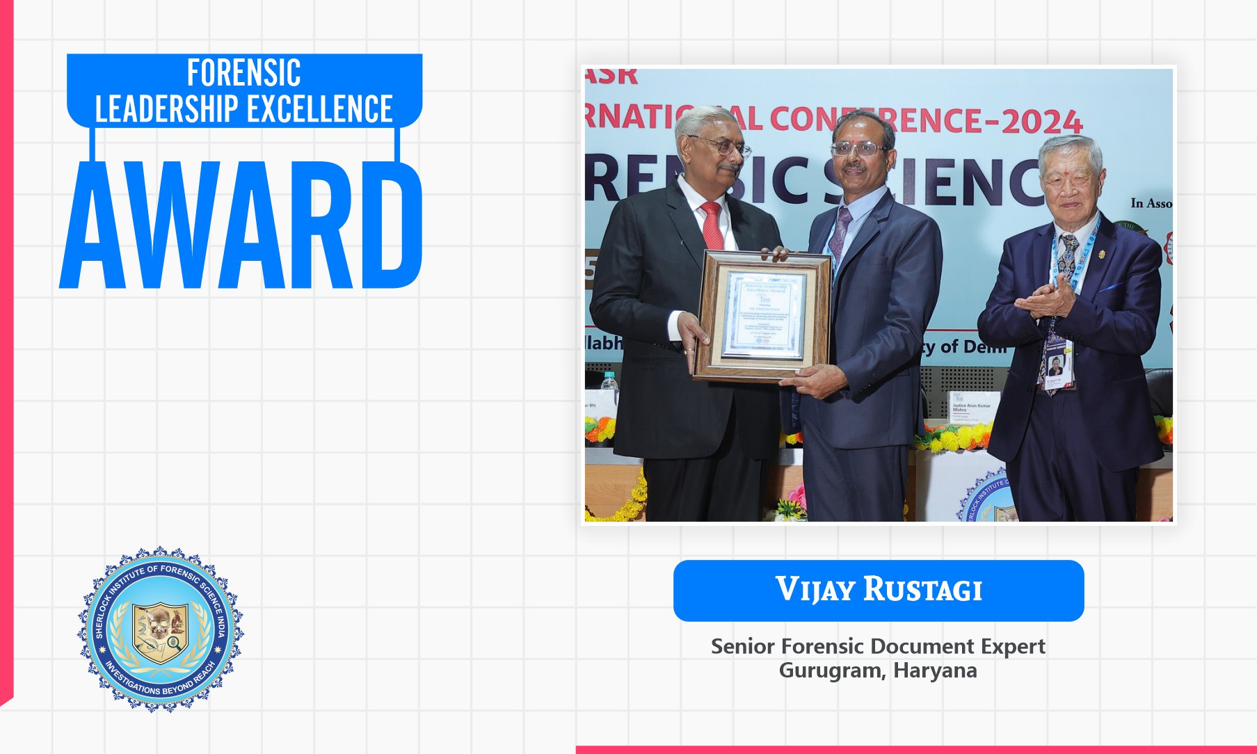 Vijay Rustagi : Forensic Leadership Excellence Award 2024